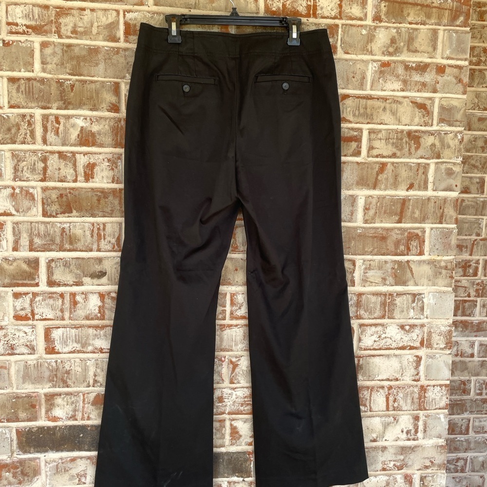 Loft Black High Waisted Nautical Sailor Wide Leg Trouser Pants - Picture 2 of 8